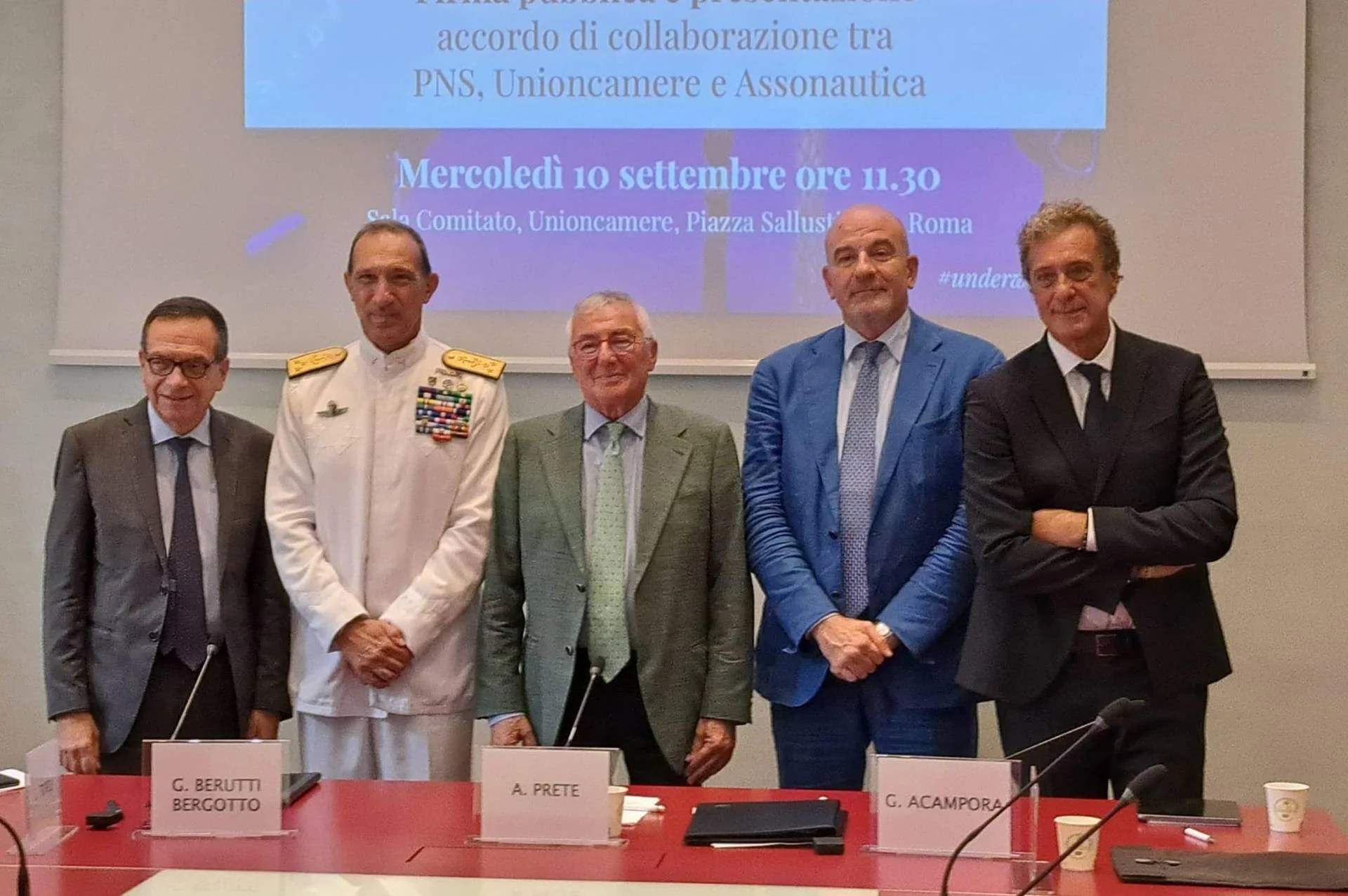 accordo di collaborazione tra Pns, Unioncamere e Assonautica Italiana