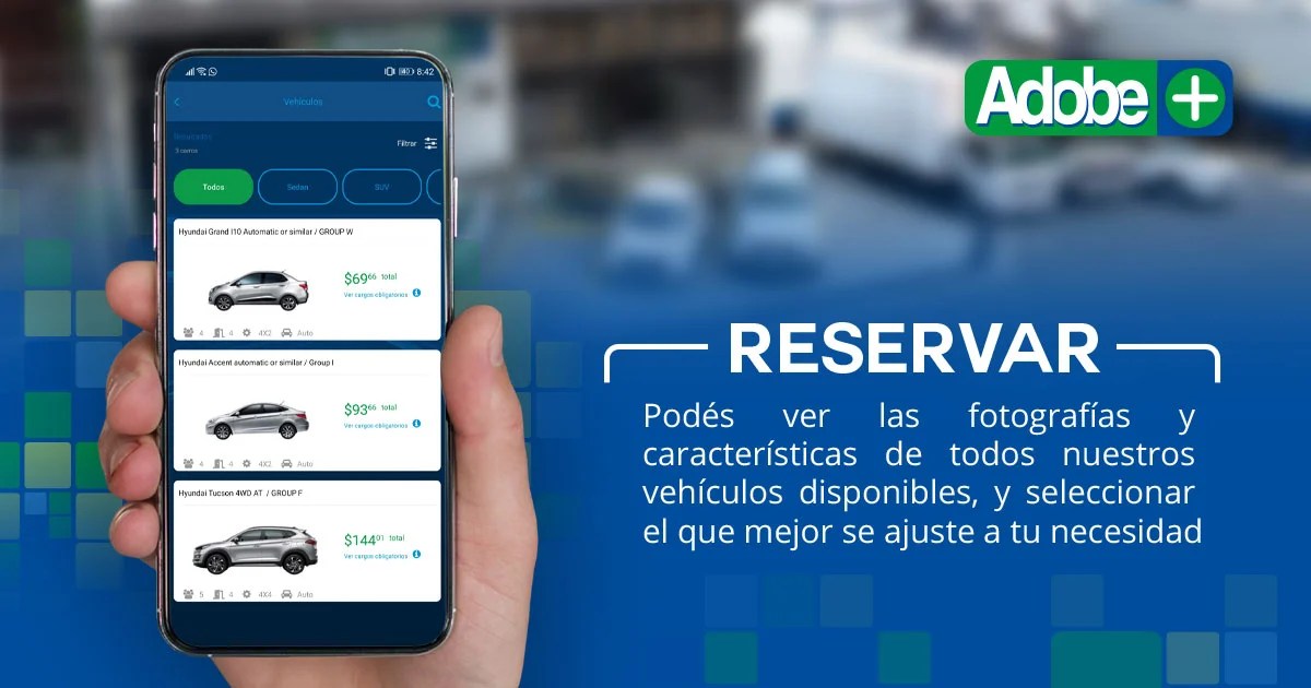 ¡Adobe +, nuestro plan para clientes frecuentes! Adobe Rent a Car 2024