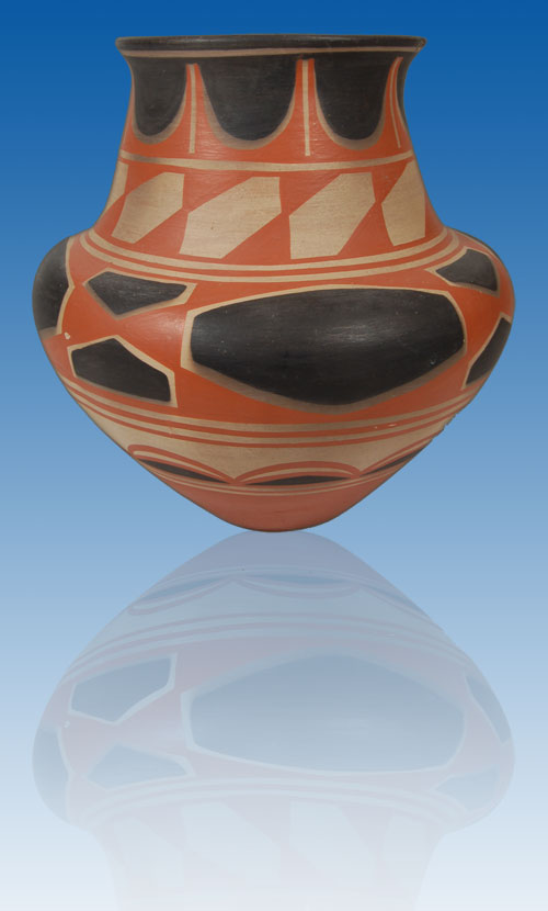 Kewa Pueblo Polychrome AguilarStyle Jar by Robert Tenorio Southwest Indian Pottery Kewa