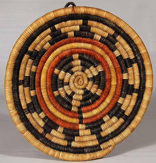 Hopi Second Mesa Basket with Concentric Circles Southwest Indian
