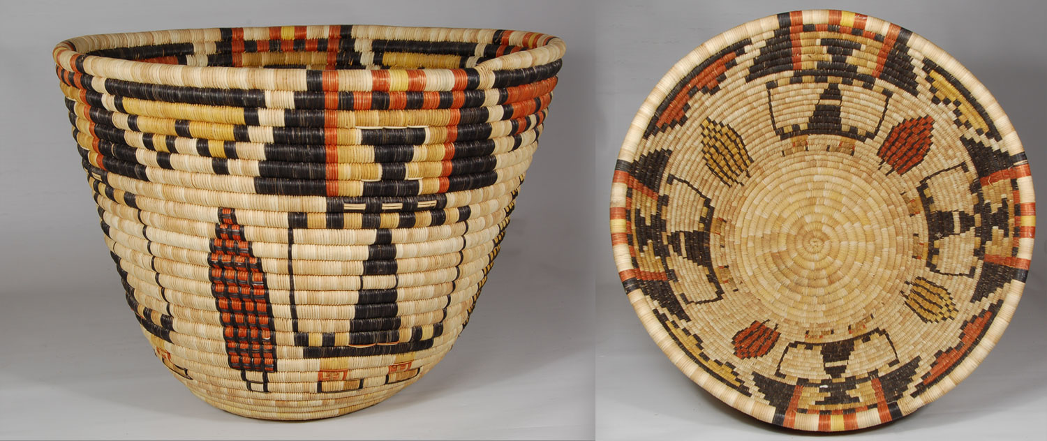 Hopi Second Mesa Deep Pictorial Basket Southwest Indian Baskets