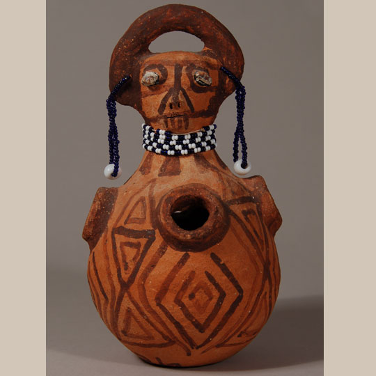 Southwest Indian Pottery Figurines Mojave Betty Barrackman SingleHeaded Effigy