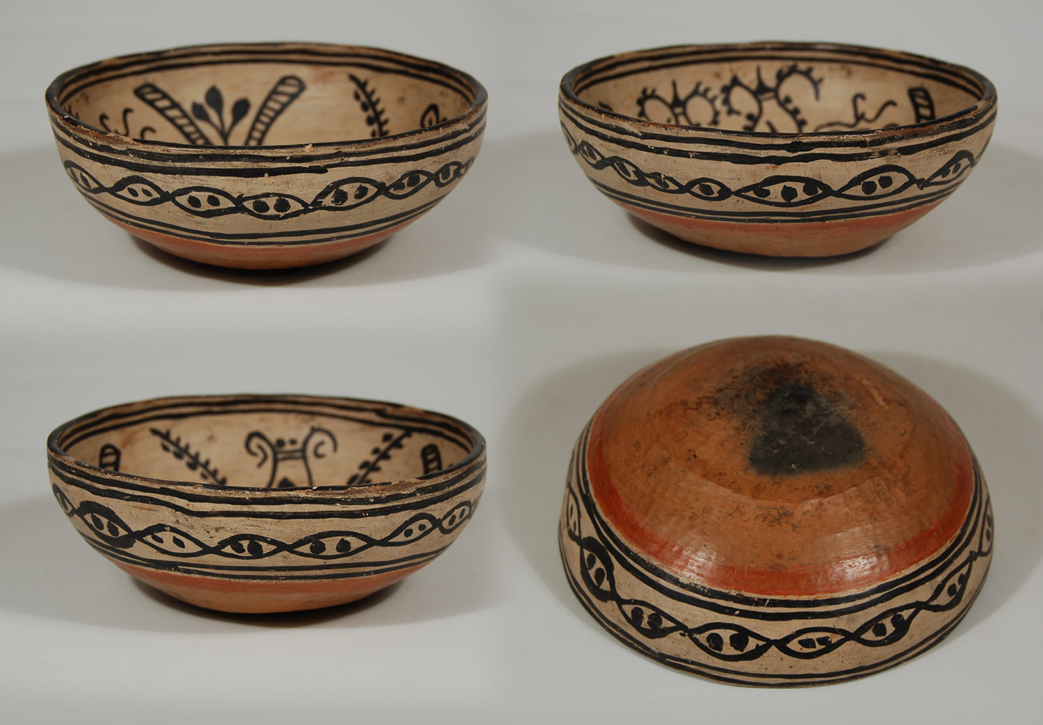 Southwest Indian Pottery Historic Tesuque Pueblo Potter Unknown