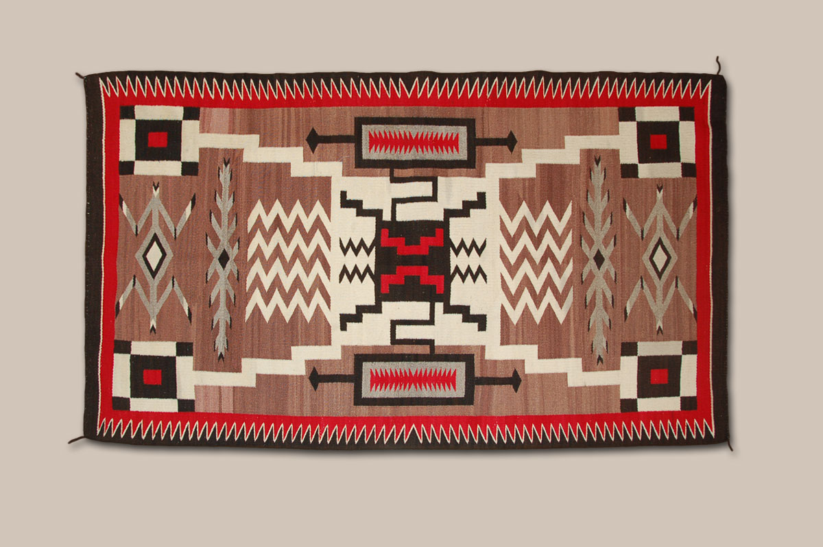 Navajo Textile Rug SC3816C Adobe Gallery, Santa Fe