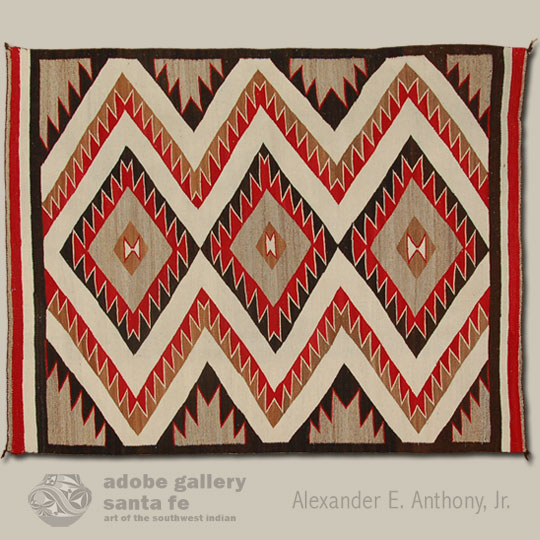 Navajo Textile Rug C3882B Adobe Gallery, Santa Fe