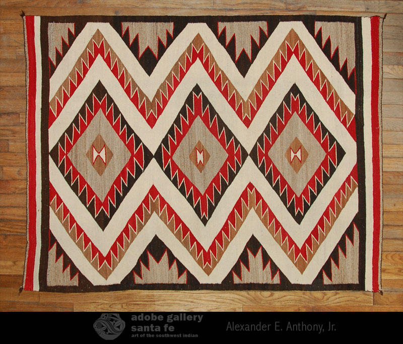 Navajo Textile Rug C3882B Adobe Gallery, Santa Fe