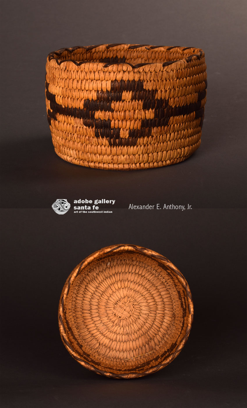 Southwest Basket Papago C3876Q Adobe Gallery, Santa Fe