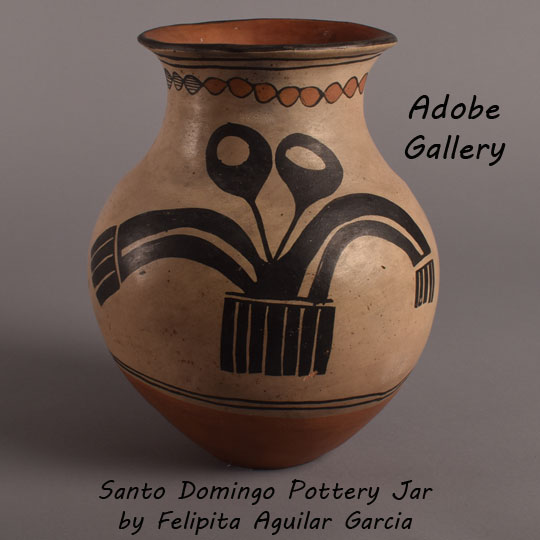 Santo Domingo Pueblo Southwest Indian Historic Pottery Aguilar C4417A
