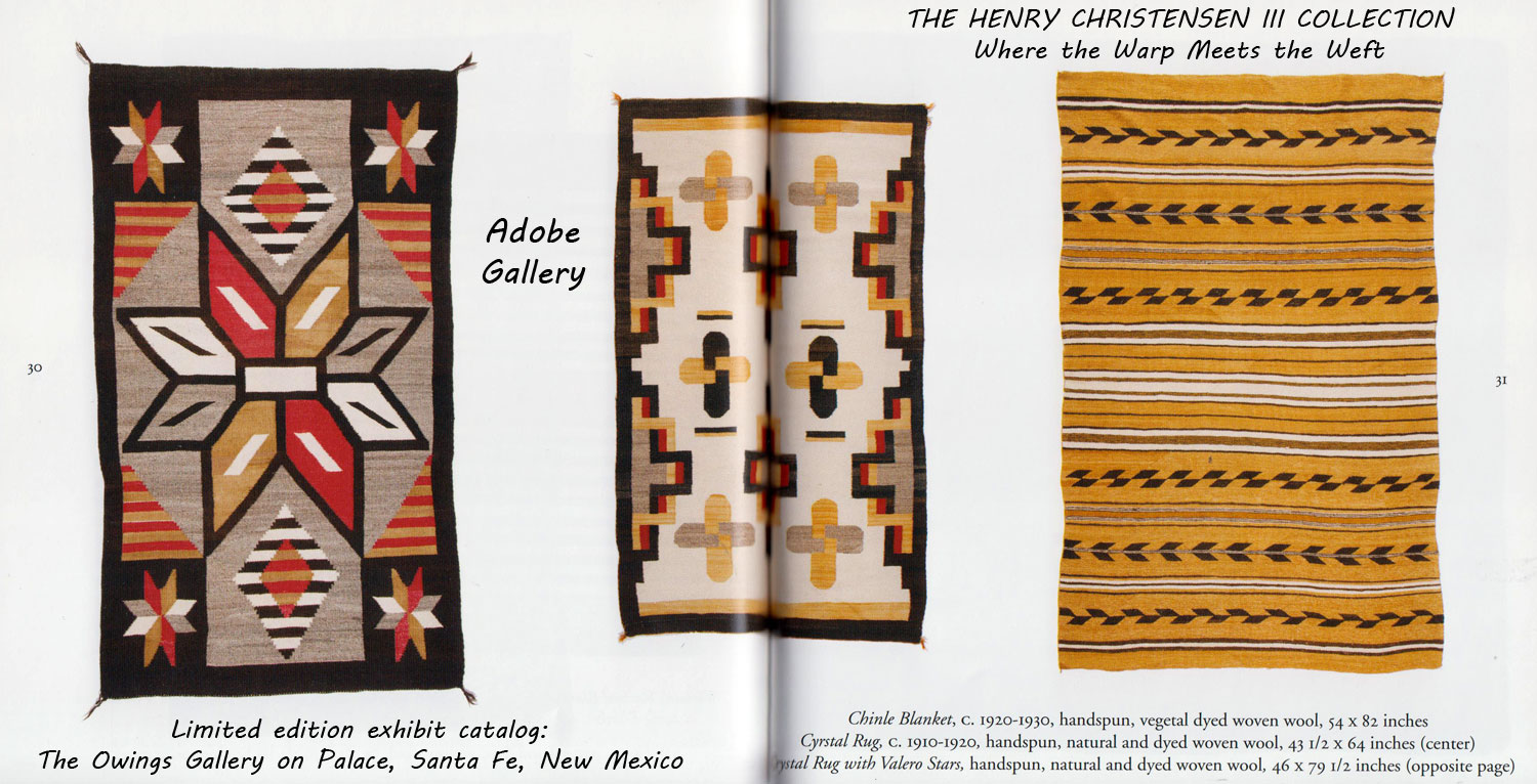 Navajo Rugs and Navajo Textiles C4438i Adobe Gallery, Santa Fe