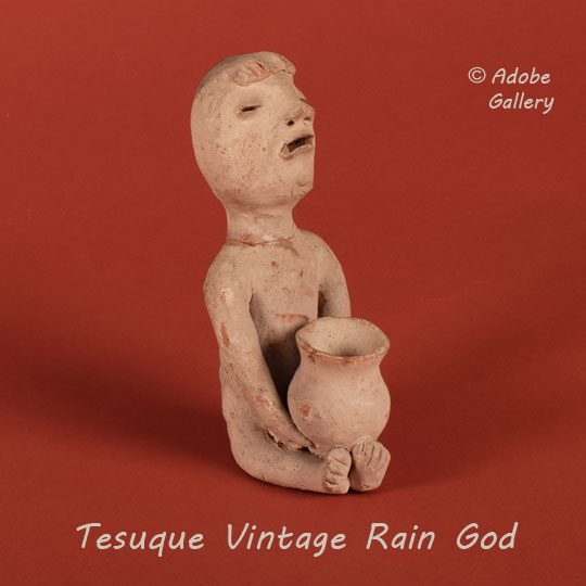 Pueblo Pottery Rain God Figurine C4640C Adobe Gallery, Santa Fe