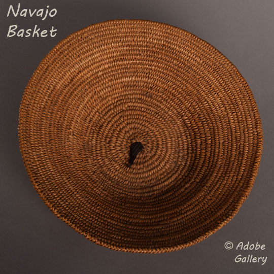 Navajo Native American Ceremonial Basket C4644L Adobe Gallery, Santa Fe
