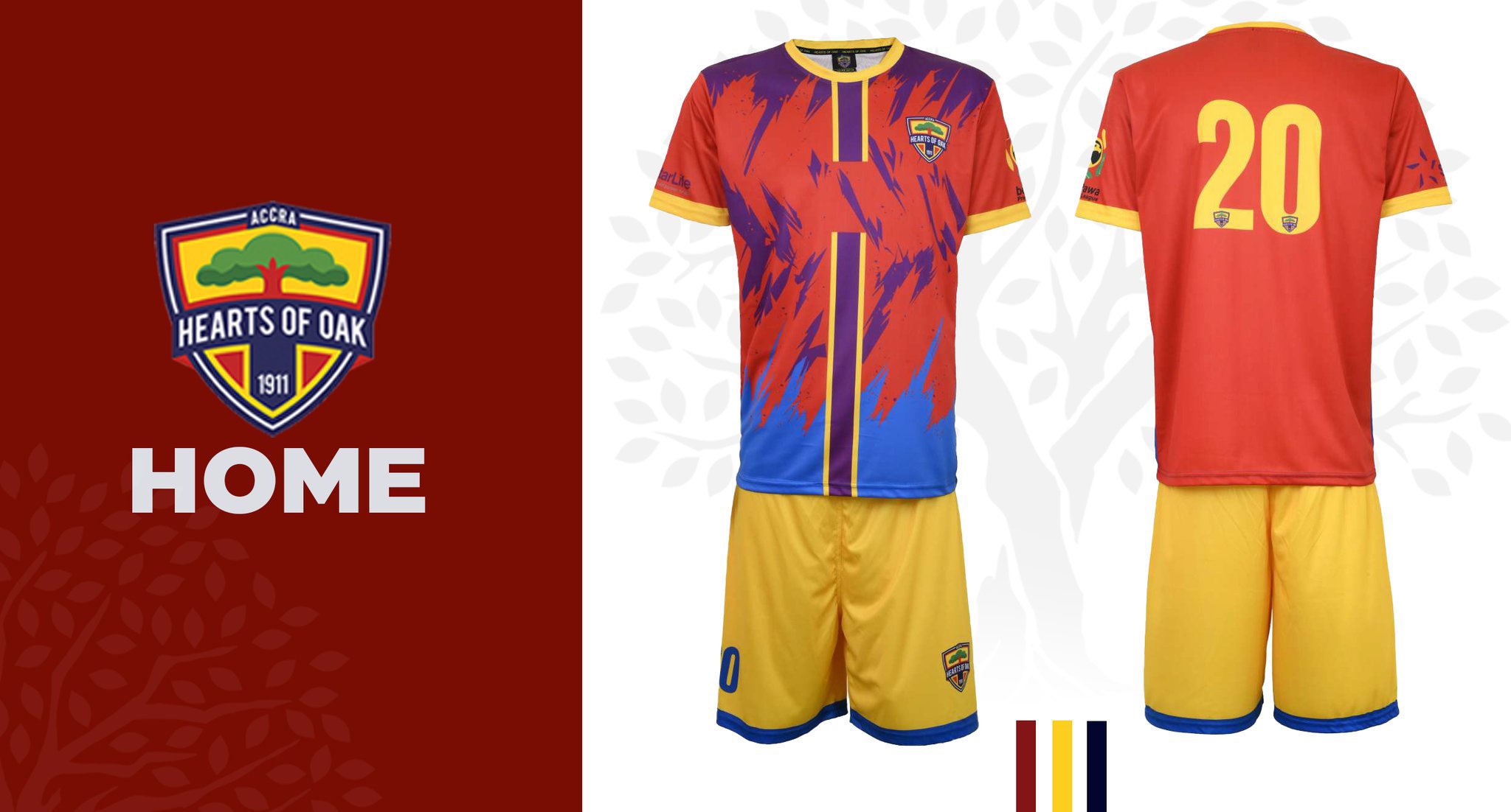 Check out new Hearts of Oak home and away jerseys