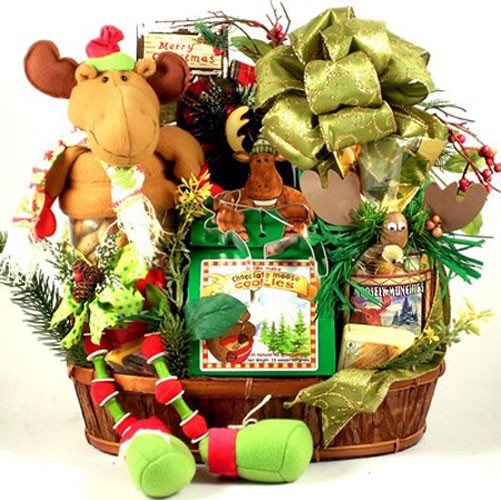 Wally, Christmas Moose Basket