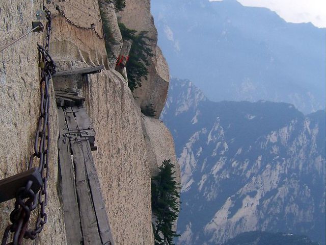 Chinese Via Ferrata in Chang Kong The Oldest Cliff Walk in China