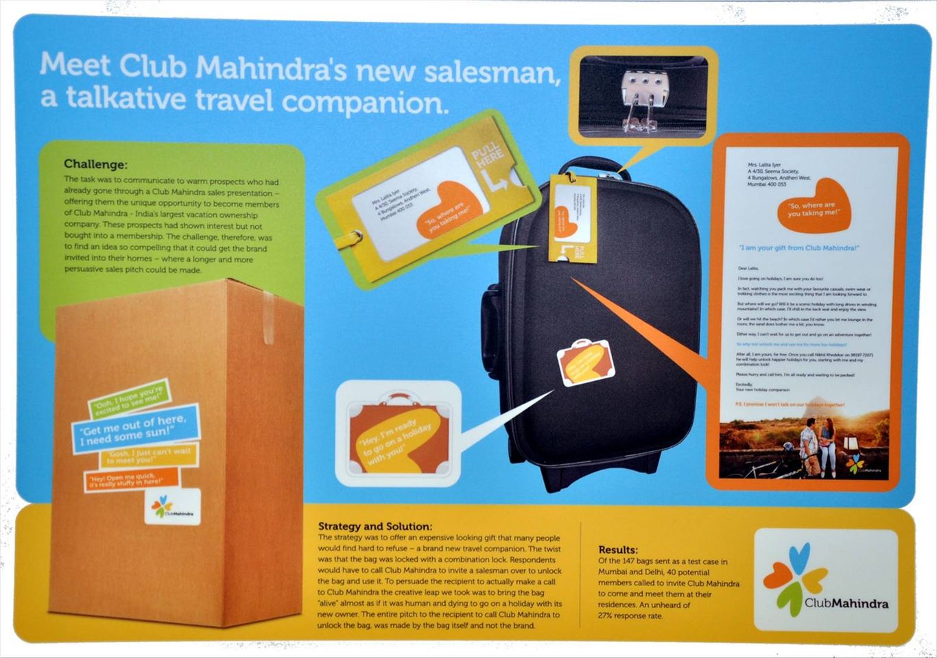 Club Mahindra the bag "alive" ad Ruby