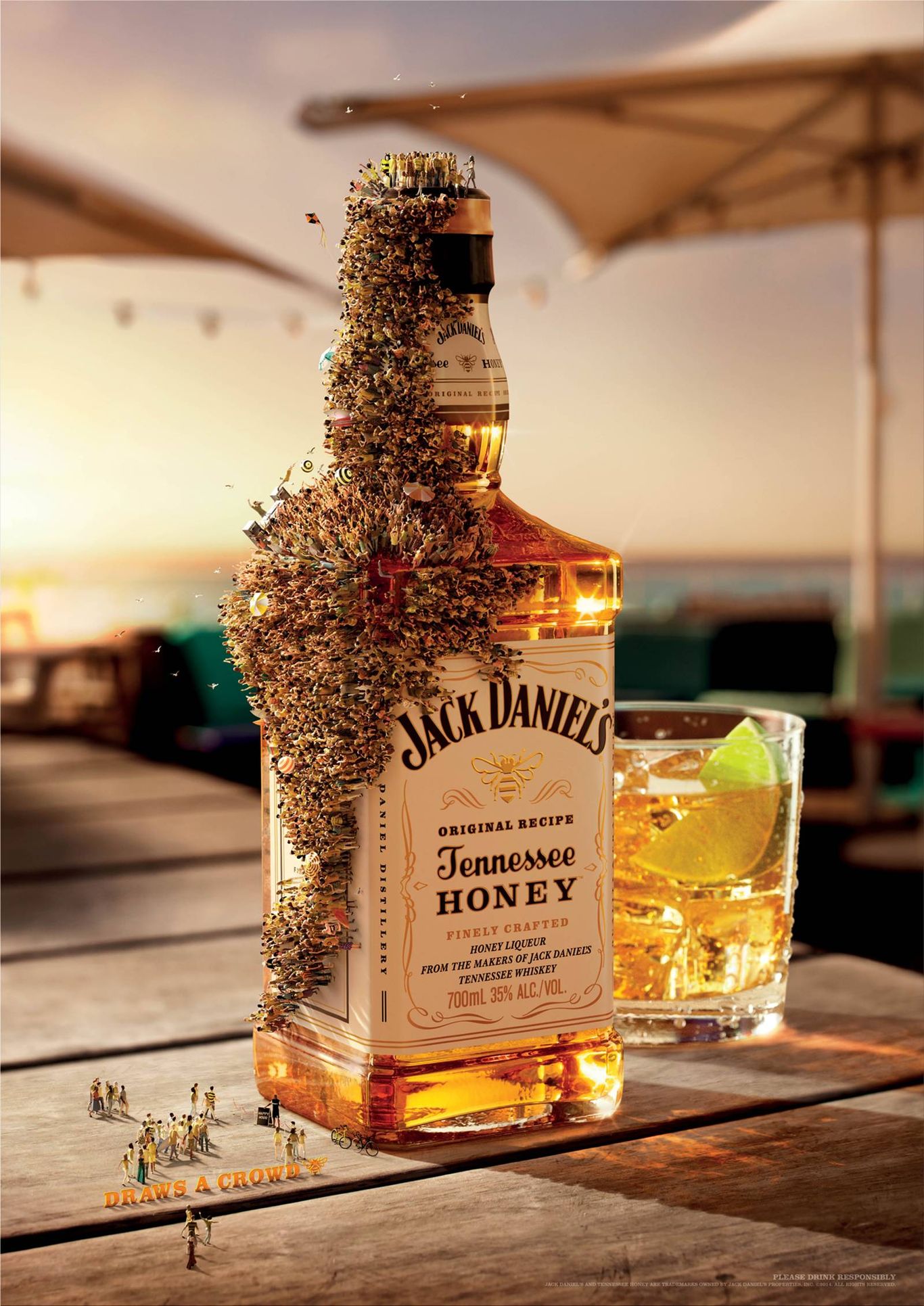 Jack Daniel's Tennessee Honey "Bees" ad Ruby