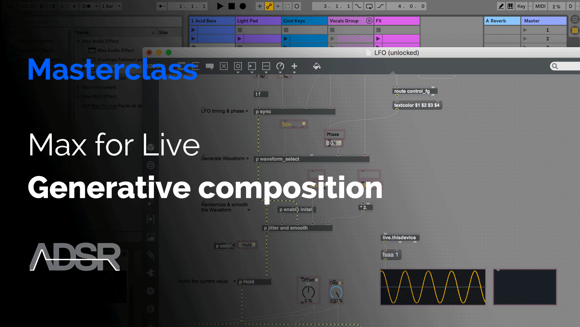 Generative Composition using Ableton & Max for Live Ableton Live