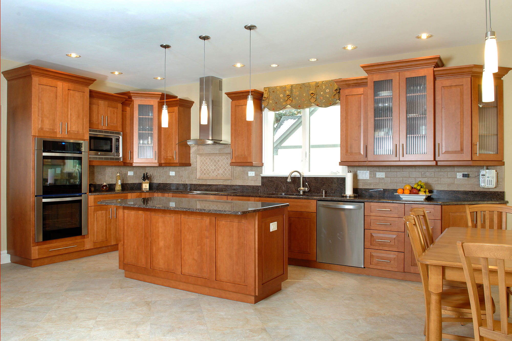 Maple Kitchen Traditional Maple Wood Custom Kitchen & Bath