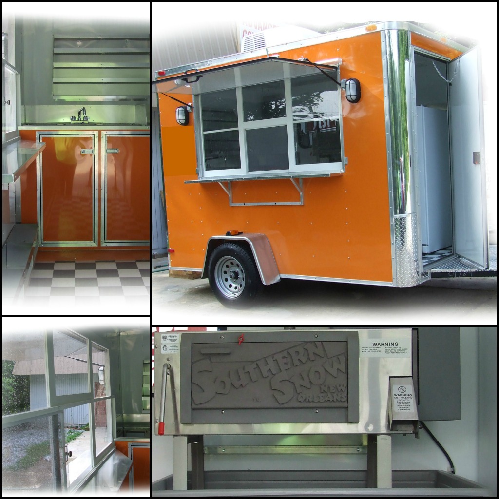 Shaved Ice Snow Cone Trailer 6 x 10 Advanced Concession Trailers