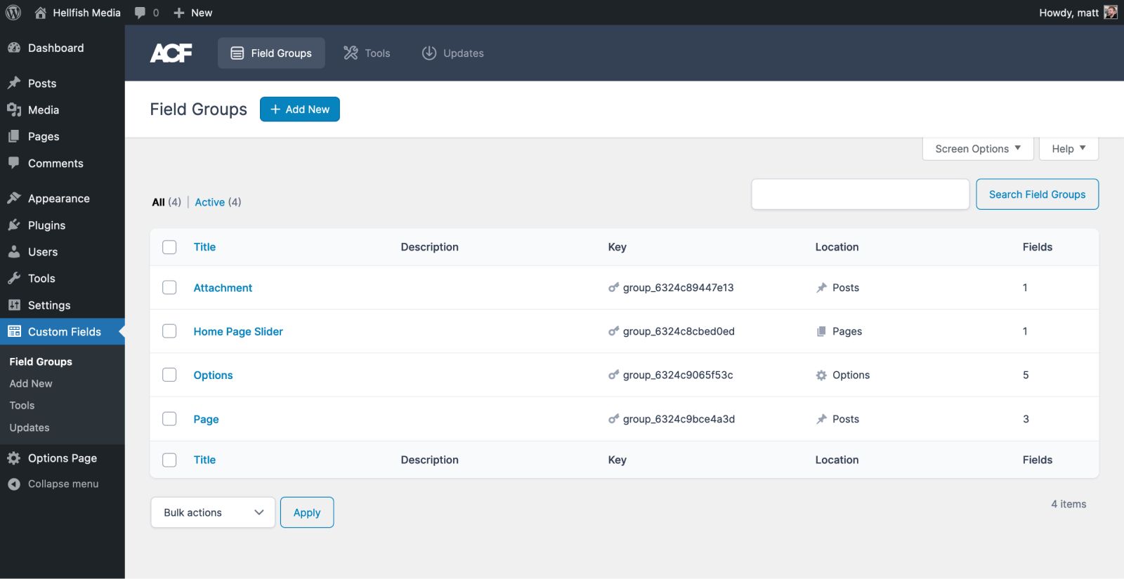 ACF Getting Started with ACF