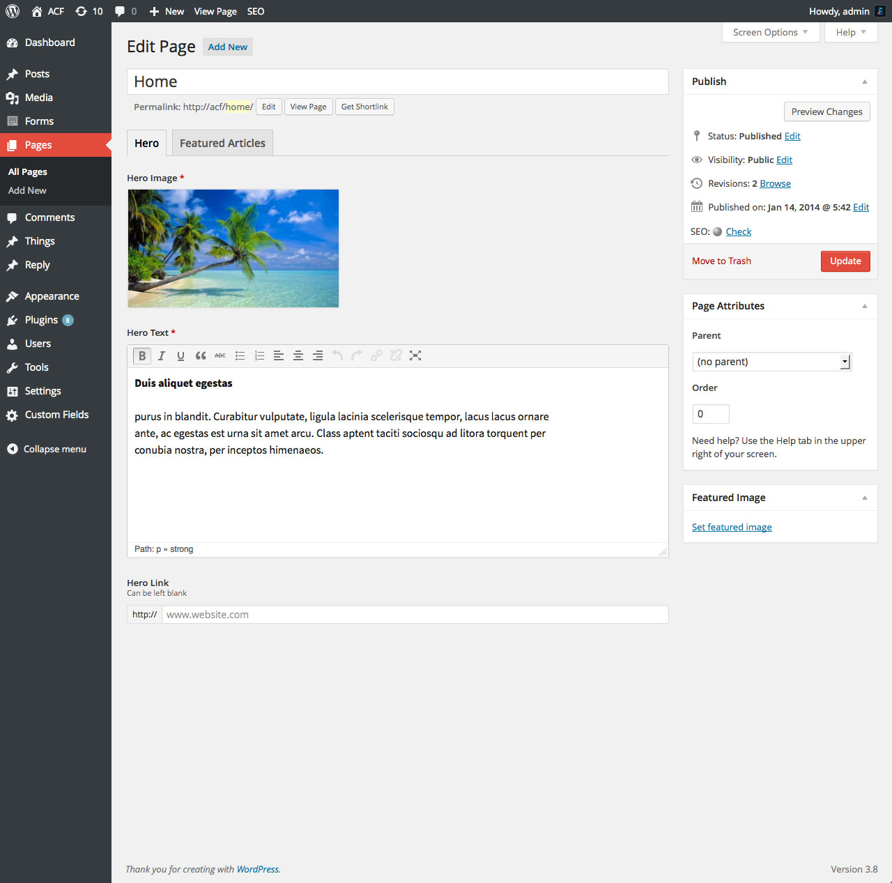 ACF Getting Started with ACF