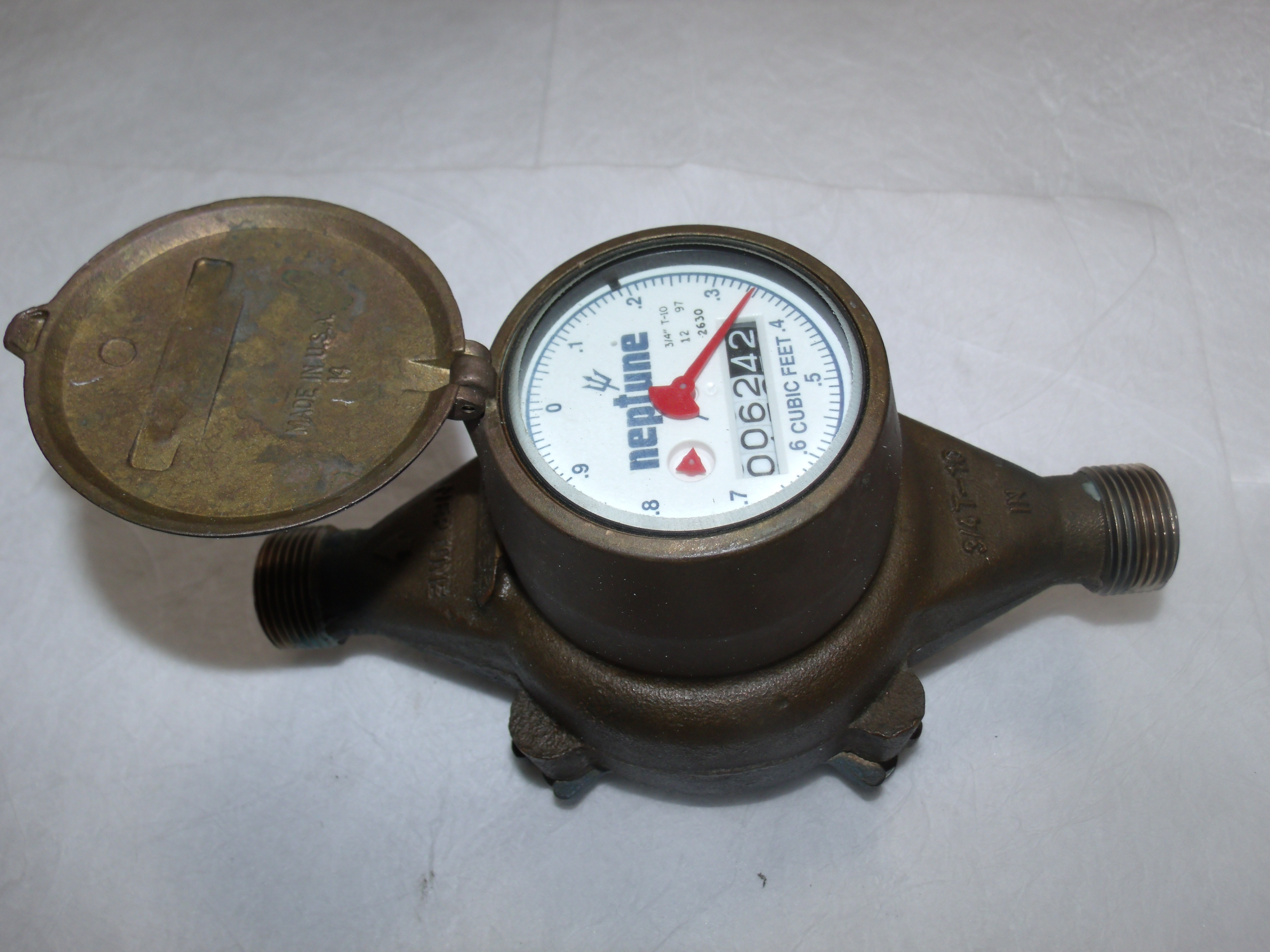 Water Meter Neptune Cubic Feet 3/4 T10 ( many to choose from
