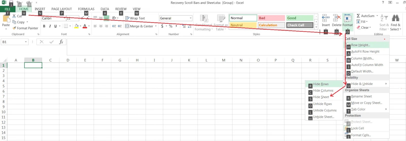 09 Secrets Must Know About Excel Tab and Scroll Bar? KING OF EXCEL