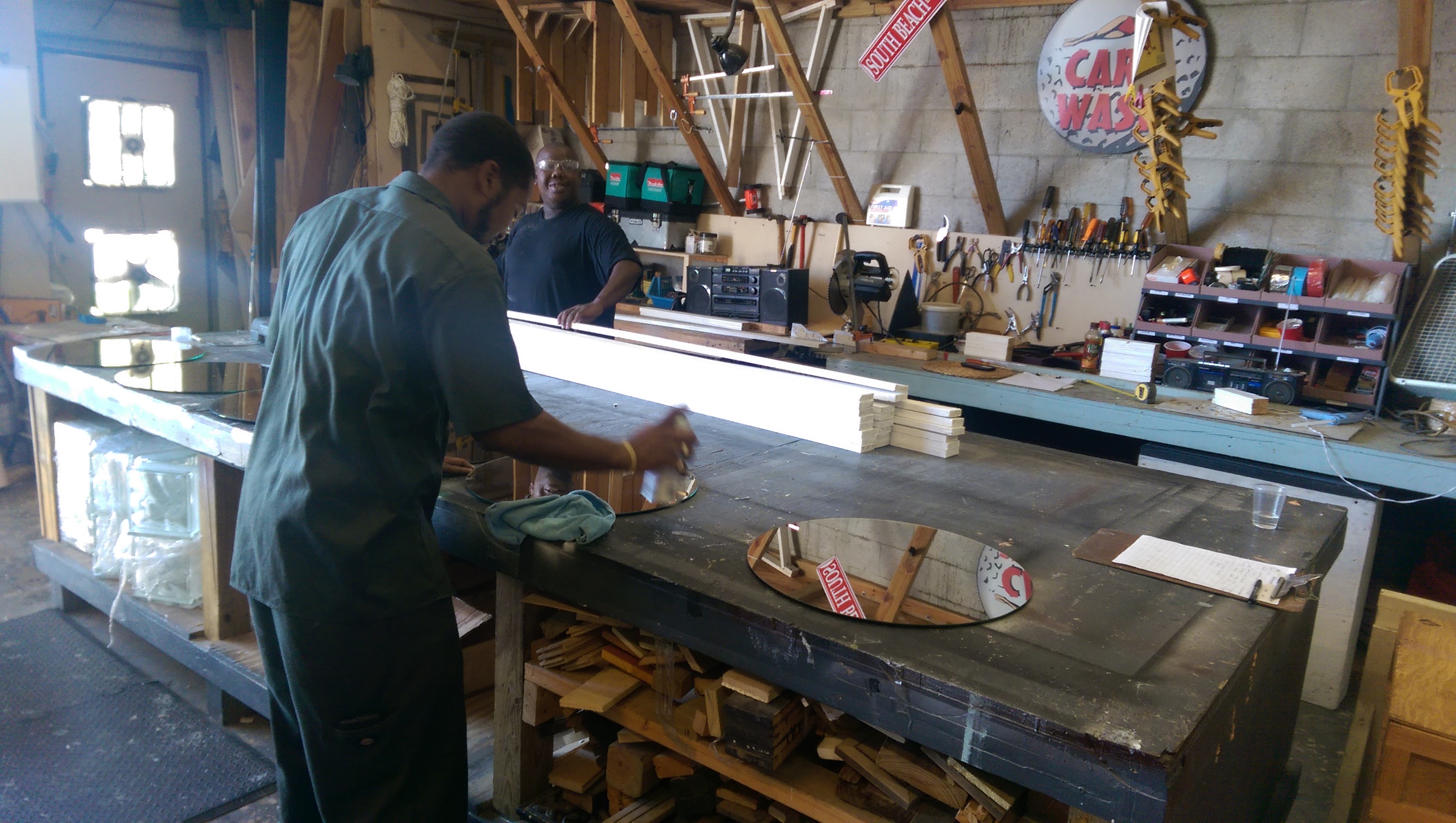 The best Production Crew at work in the Advantage warehouse