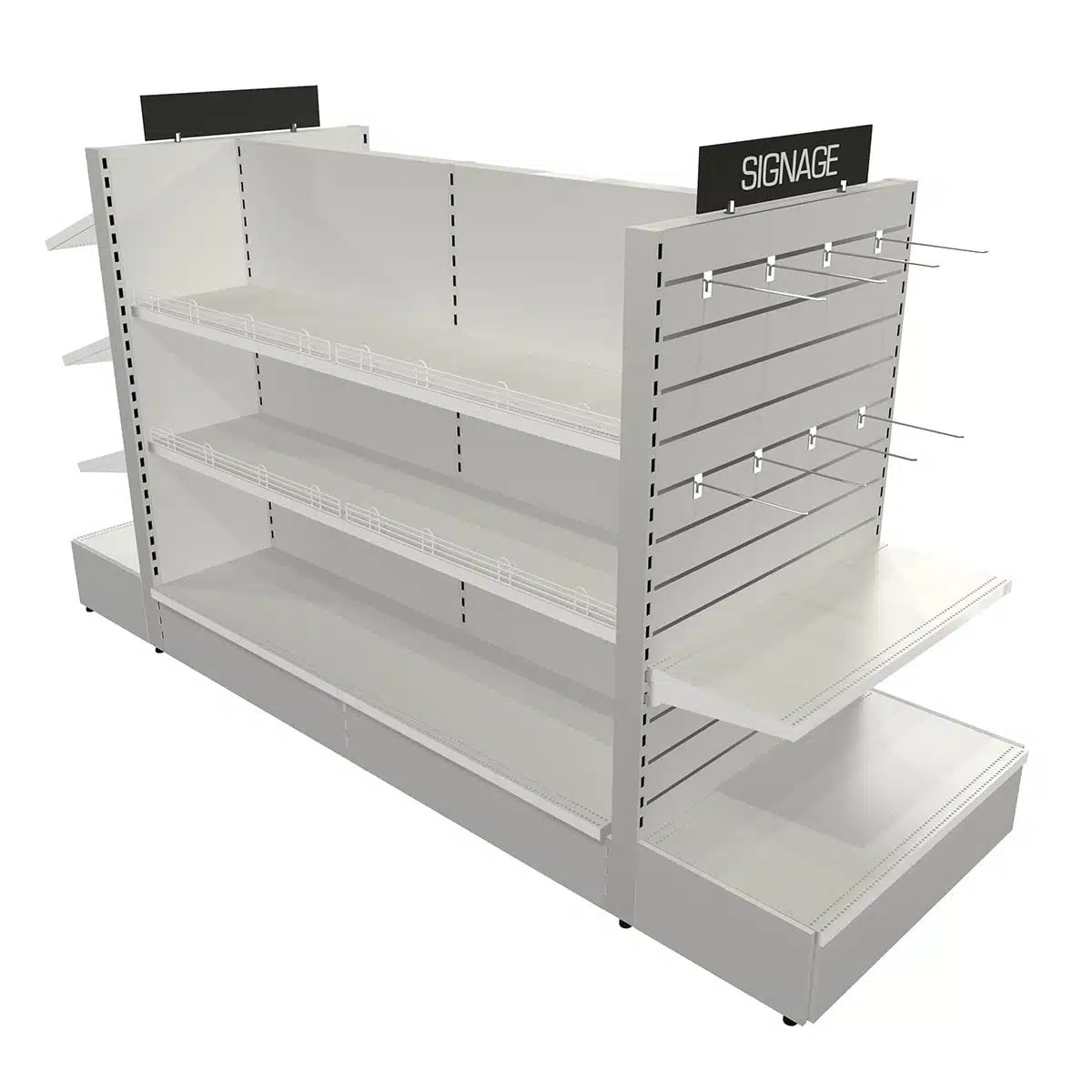 Ox Heavy Duty Slatwall Gondola Shelving Starter Bays