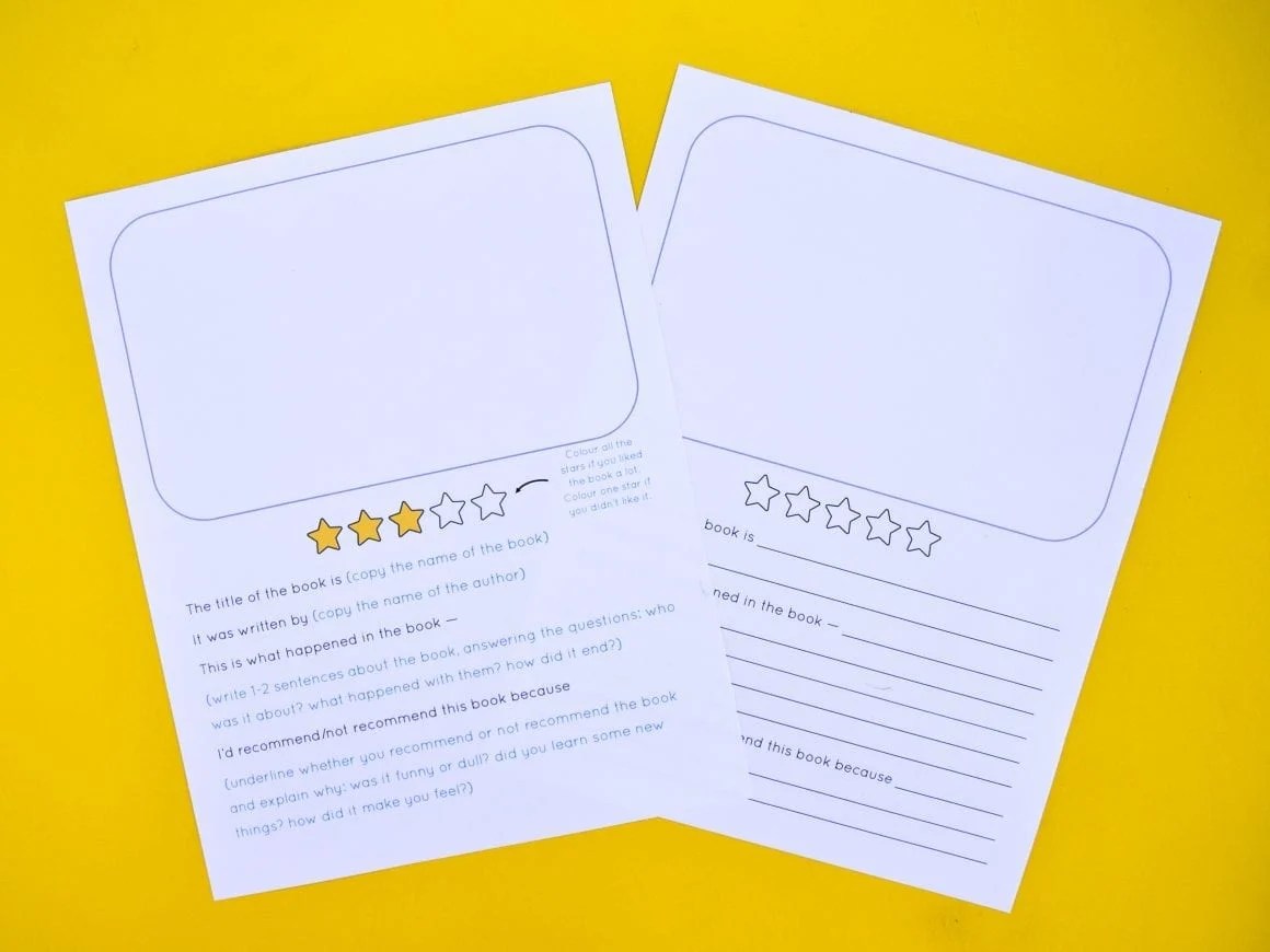 How to Write a Book Review for Kids Adventure in a Box