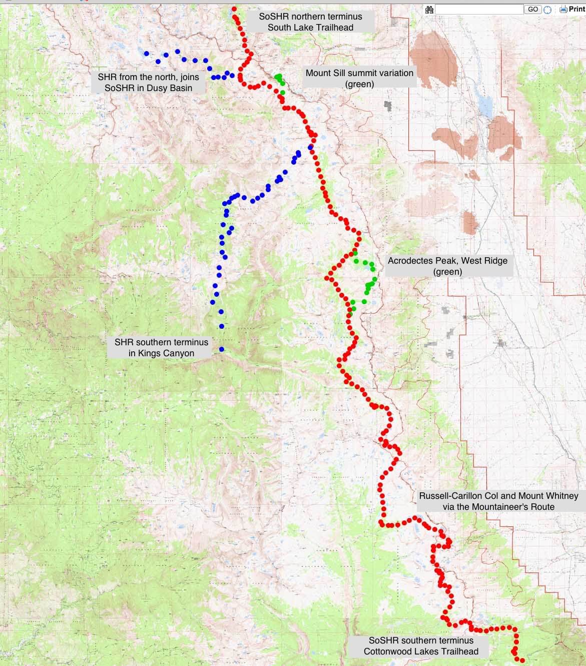 Southern Sierra High Route, SoSHR A Guide Adventure Alan