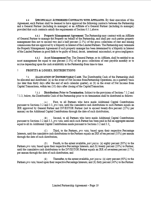Real Estate JV Partnership Agreement Template Adventures in CRE