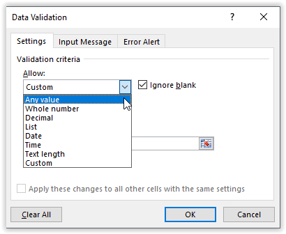 Pengertian dan Membuat Data Validation pada Excel - Advernesia