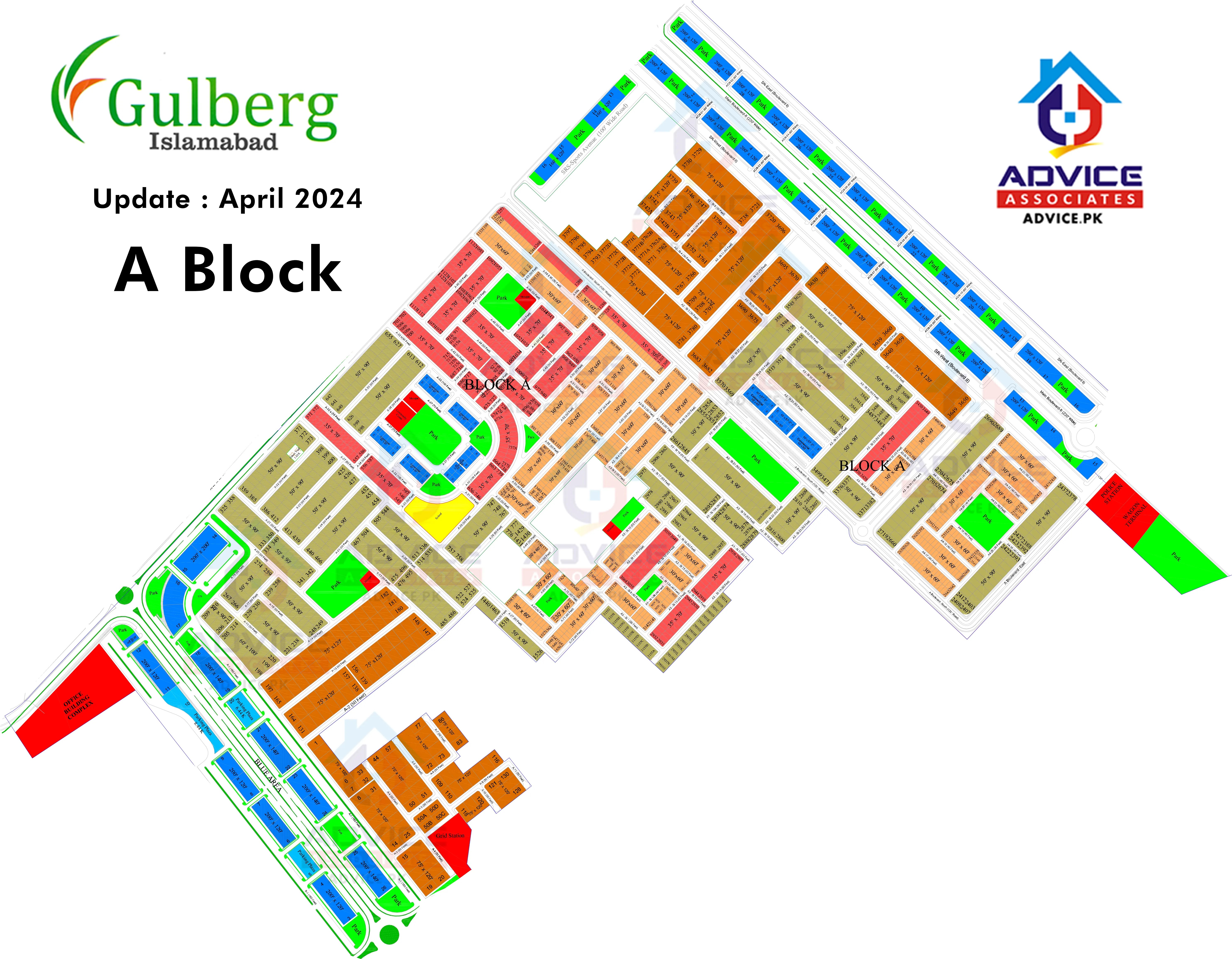Gulberg Islamabad Gulberg Islamabad 7 Marla Plot For Sale Block A