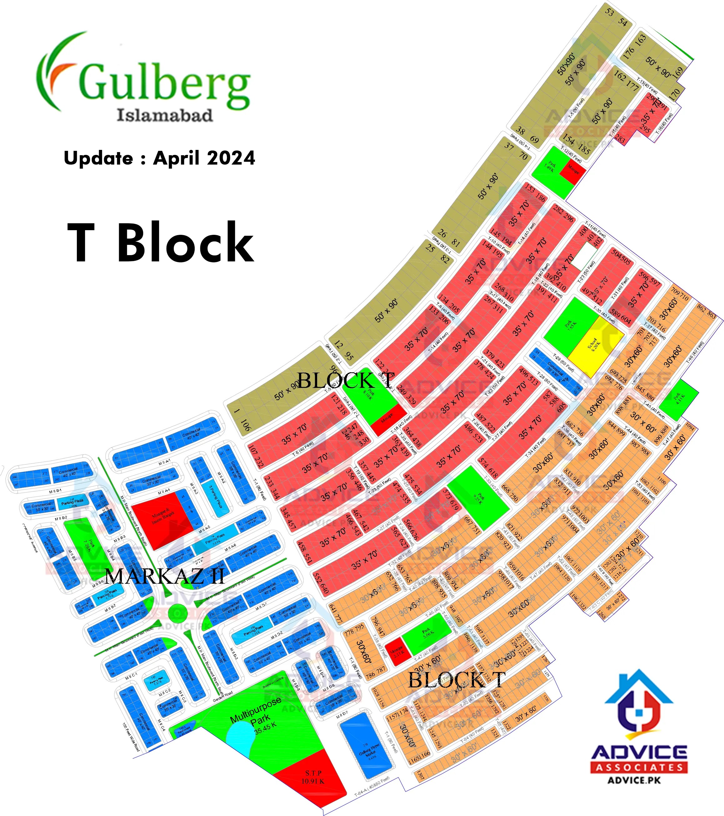 Gulberg Islamabad Gulberg Islamabad 7 Marla Plot For Sale Block T