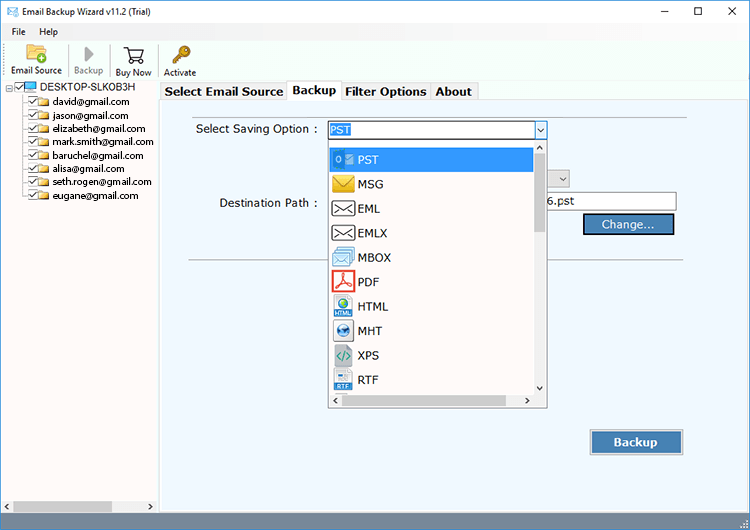 How to Backup Multiple Gmail Accounts in One Attempt?