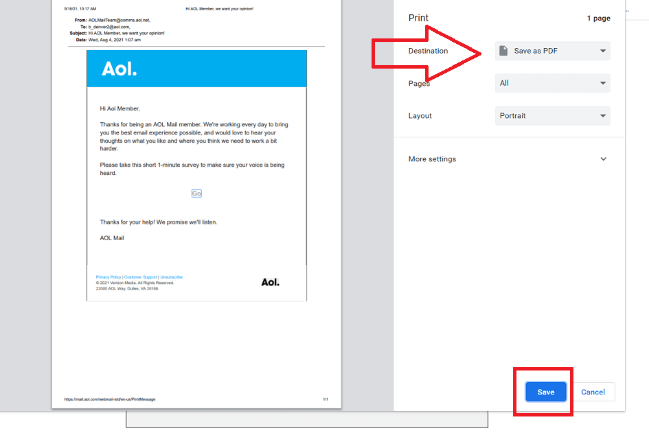 How to Export AOL Email to Hard Drive With Attachments?