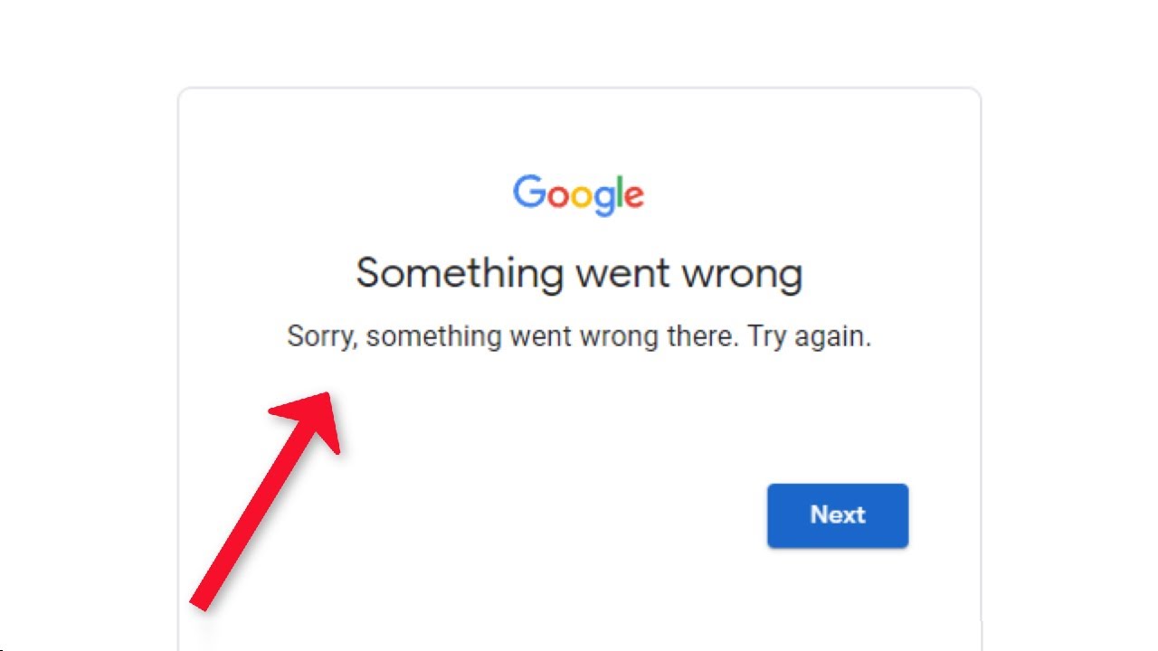 How to Fix Gmail Something Went Wrong & Try Again Error?