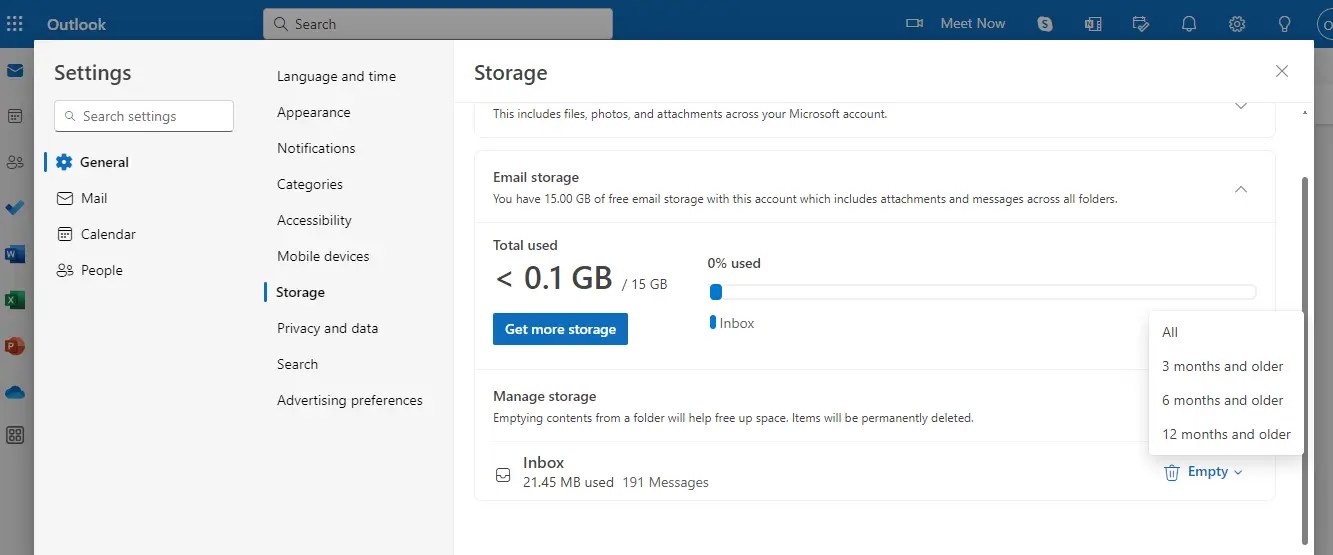How to Fix Deleted Emails But Storage Still Full in Hotmail?