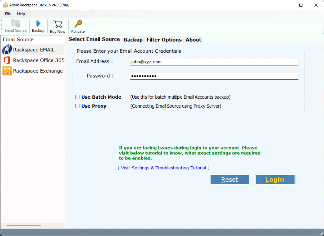 Rackspace Backup Tool to Download Emails to Computer Securely