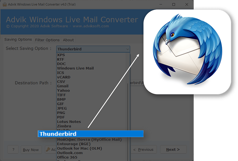 Windows Live Mail Converter to Export Emails in 20+ Formats