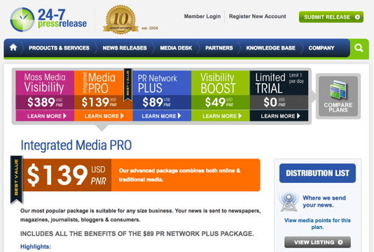 Products featured on this list are the ones that offer a free trial version. Top 6 Best Press Release Distribution Sites | 2017 Ranking ...