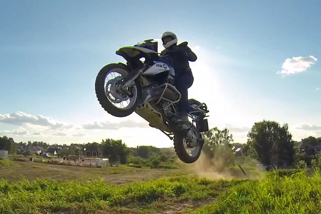 Ever Try Jumping a BMW R1200GS? ADV Pulse