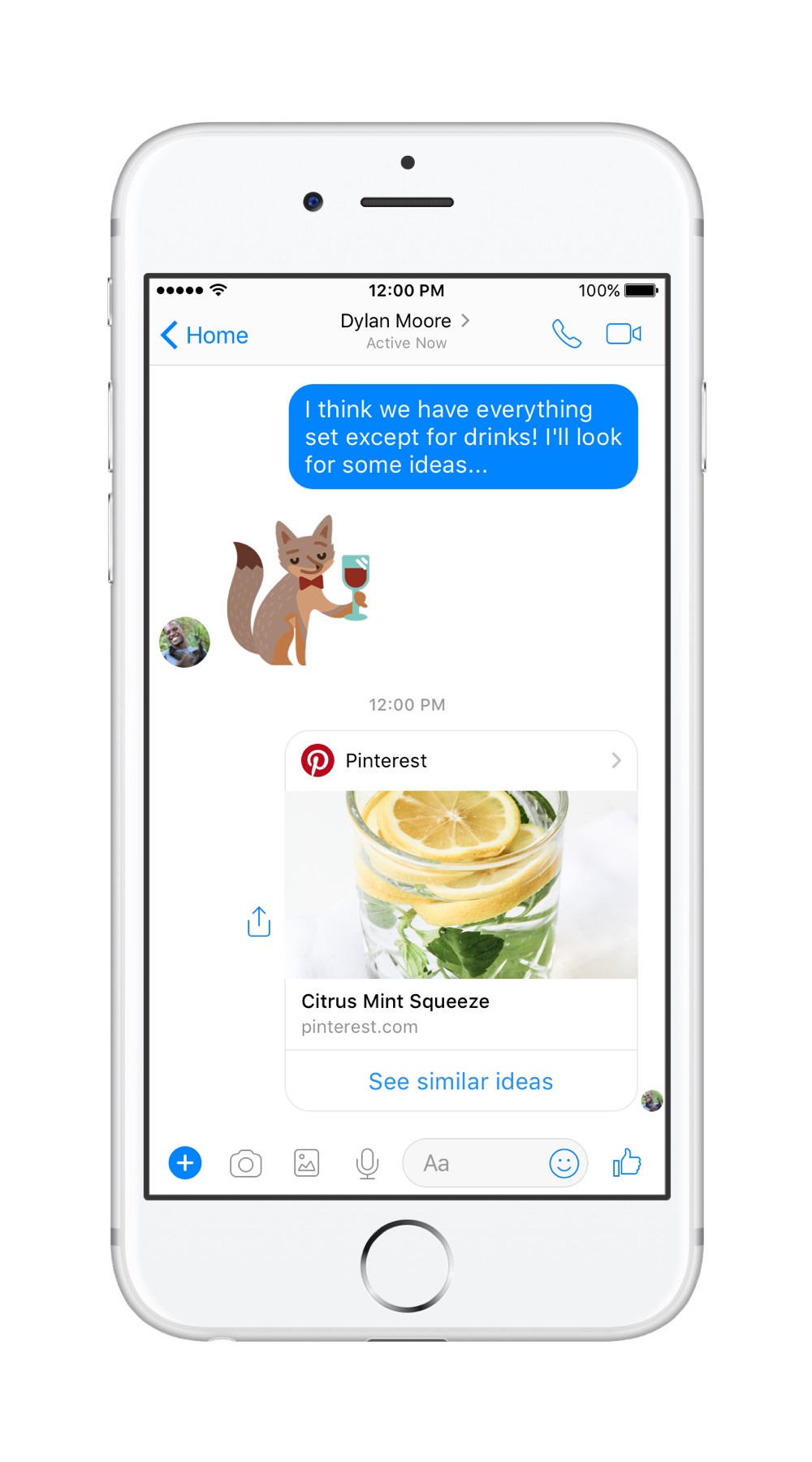 Pinterest Pinned Itself to Facebook Messenger With Its New Bot and Chat