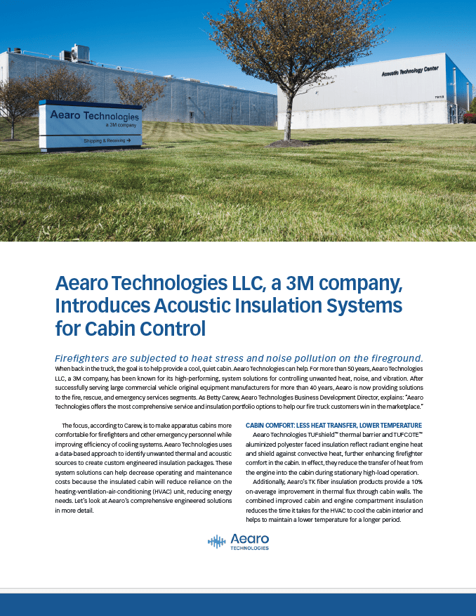 Fire, Rescue & Emergency Vehicle Solutions Aearo Technologies