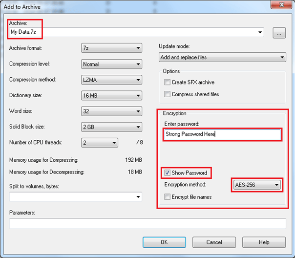 Funding and disclosure information transfer procedure (Windows