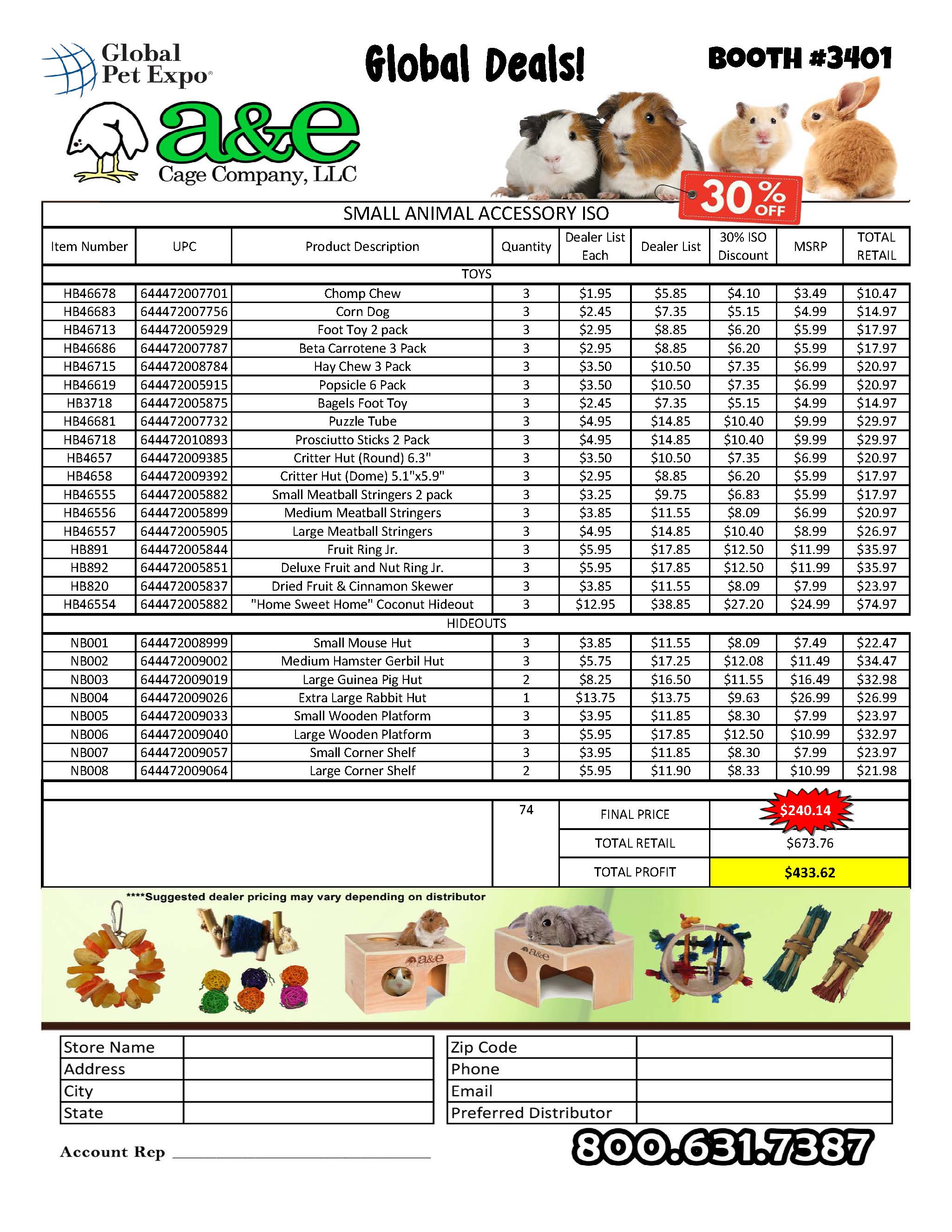 Small Animal Accessory ISO