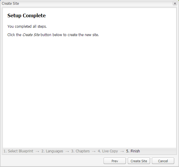 AEM create site using blueprint in MSM AEM CQ5 Tutorials