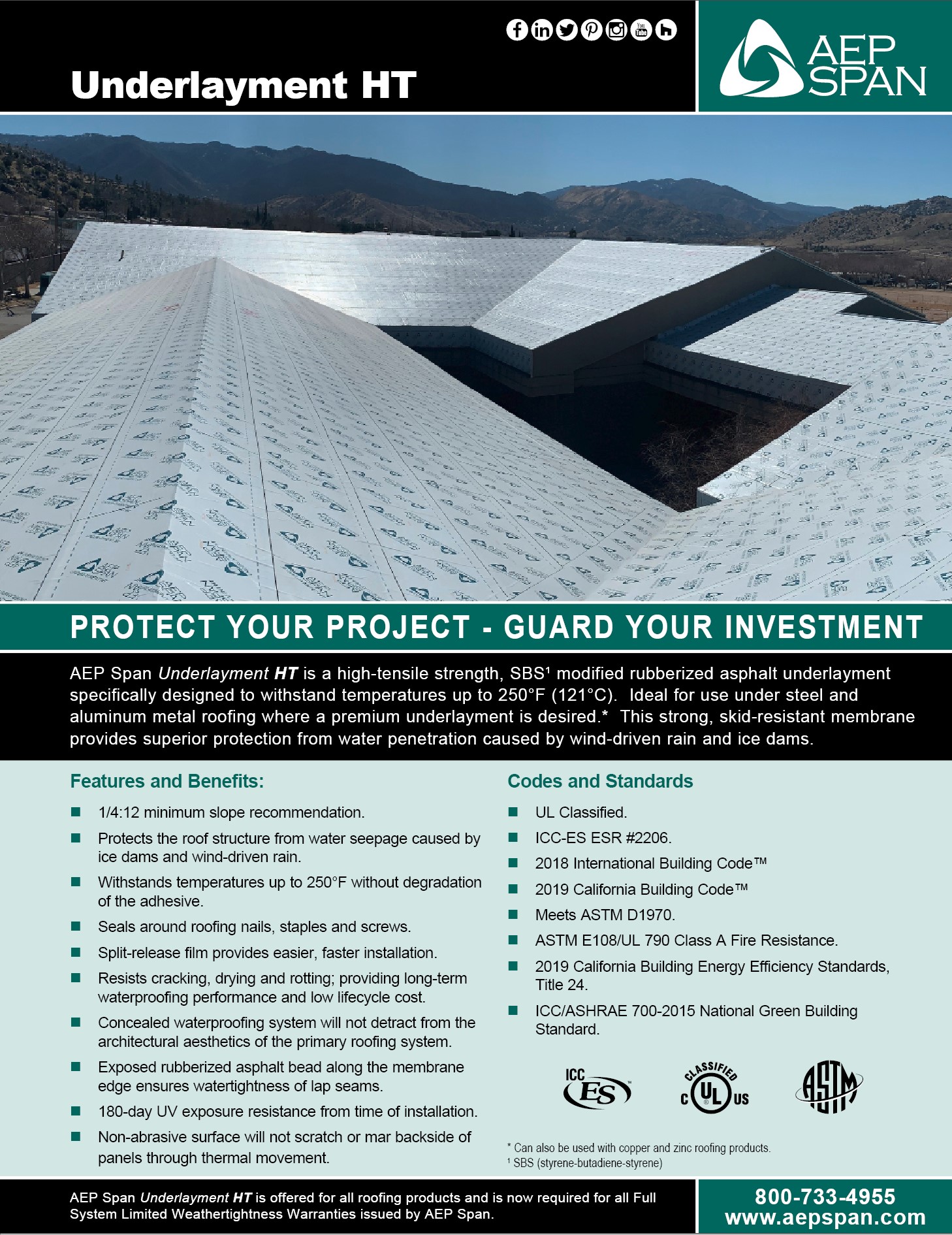 AEP Span Underlayment HT