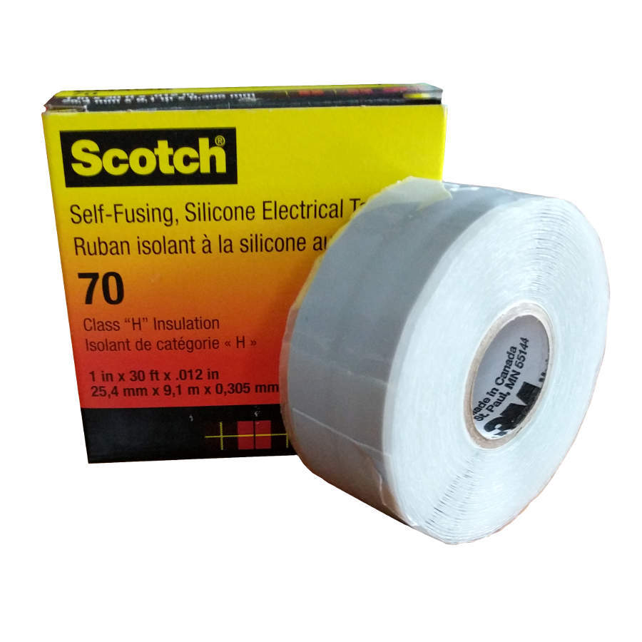 3M70 SelfFusing Silicone Rubber Electrical Tape for Protection of